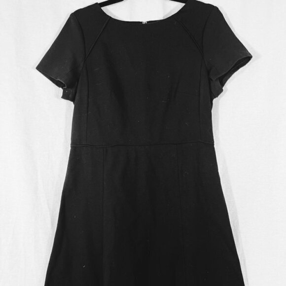 J. Crew Factory Black Short Sleeve Dress Size 10 - Picture 1 of 4